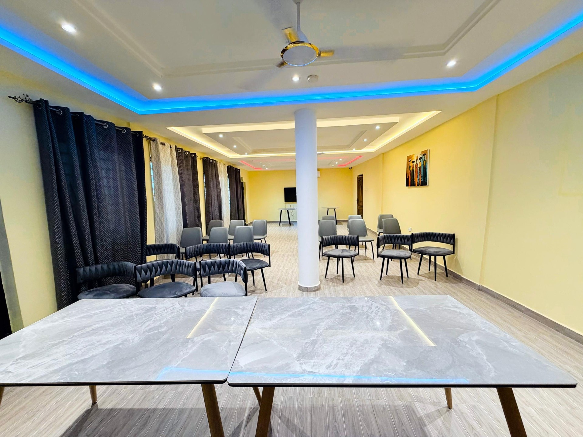 Illuminated conference room