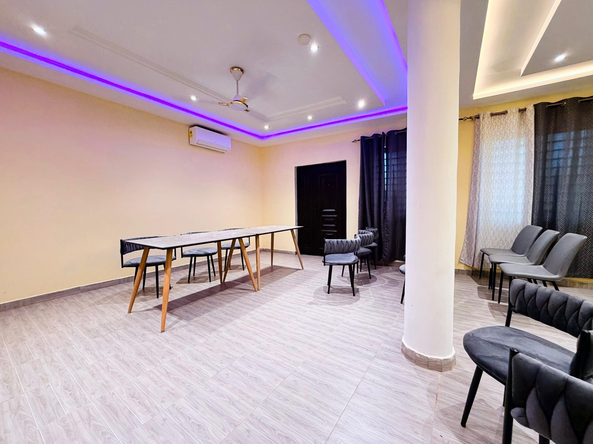 Elegant lounge inside Safflan Hotel